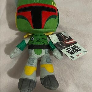 Star Wars Boba Fett Plush - Green, Gray, and Yellow